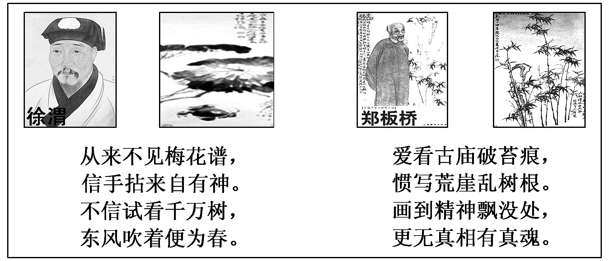2012—2013学年《三维设计》岳麓版必修三第二单元 第8课 笔墨丹青 创新演练 随堂基础巩固